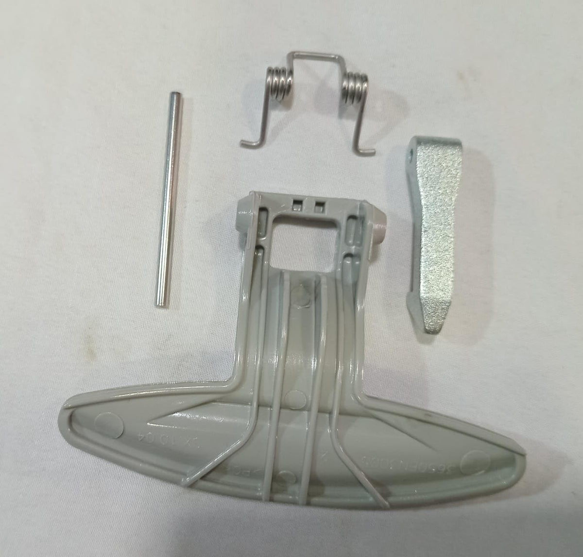 BUY SPARES Washing Machine Door Handle Kit, Grey, with Spring and Latch, Compatible with LG Front Load Washing Machines, 9x6 cm BS1208