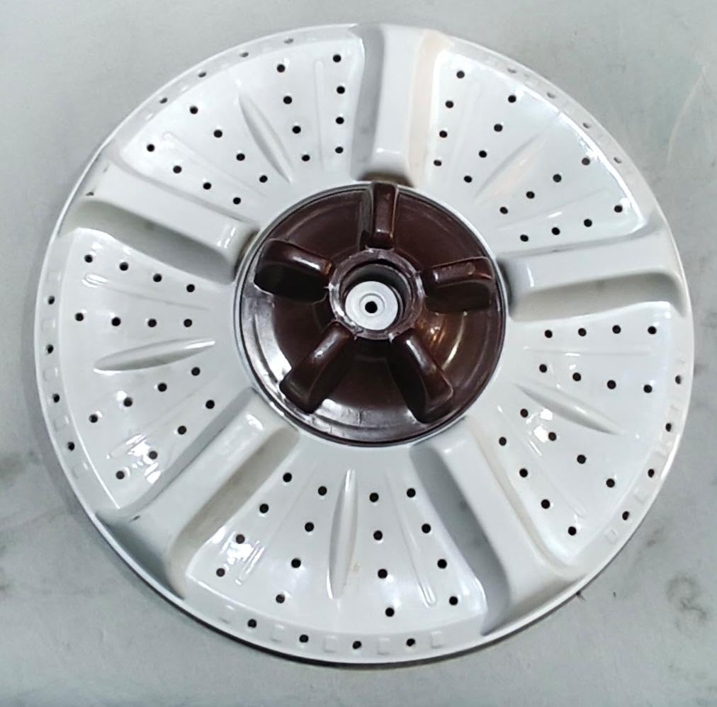 BUY SPARES Washing Machine Pulsator Compatible with Western, Round Shaft, 32.5 cm, White BS1173