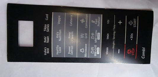 BUY SPARES Microwave Oven Touch Membrane Pad Compatible with Samsung CE75JD, Black and Grey BS1380