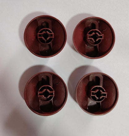 Buy Spares Semi Automatic Washing Machine Knob Compatible with G.o.d.r.e.j, Maroon, Pack of 4 BS1144