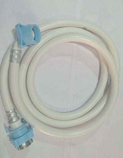 BUY SPARES Inlet Pipe for Fully Automatic Washing Machine, Water Inlet Hose with Blue Connectors, 2 Metres Length BS1331