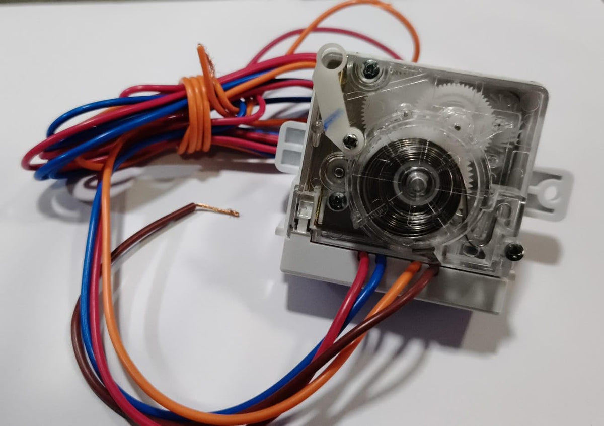 Buy Spares Washing Machine Timer Compatible with V.I.D.E.O.C.O.N, 35 Minute, 4 Wire, Red, Blue, Orange, Brown BS1348