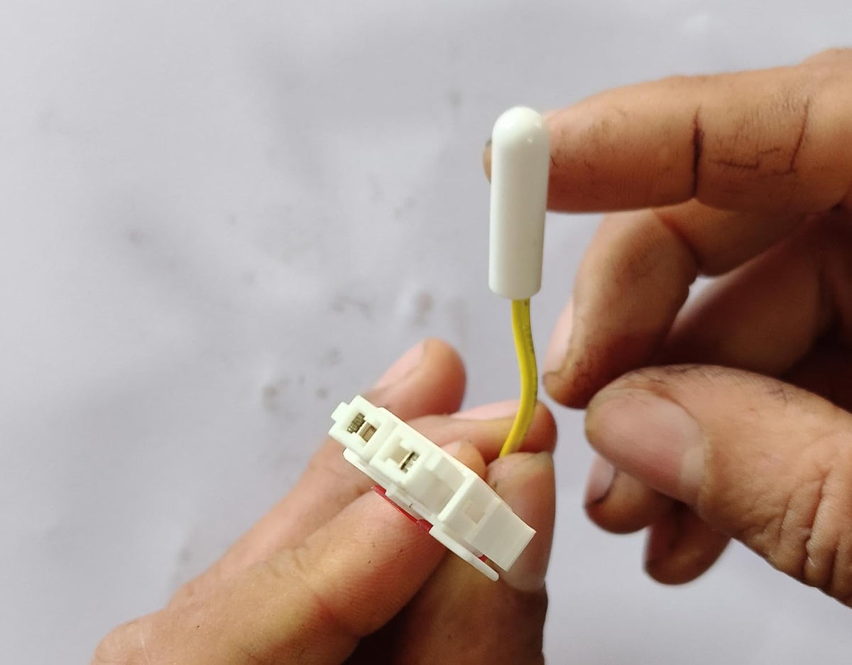 BUY SPARES Refrigerator Temperature Sensor compatible with Samsung, 2 Pin Yellow Wire Connector BS1156