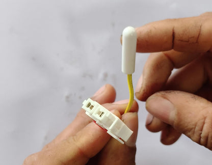 BUY SPARES Refrigerator Temperature Sensor compatible with Samsung, 2 Pin Yellow Wire Connector BS1156