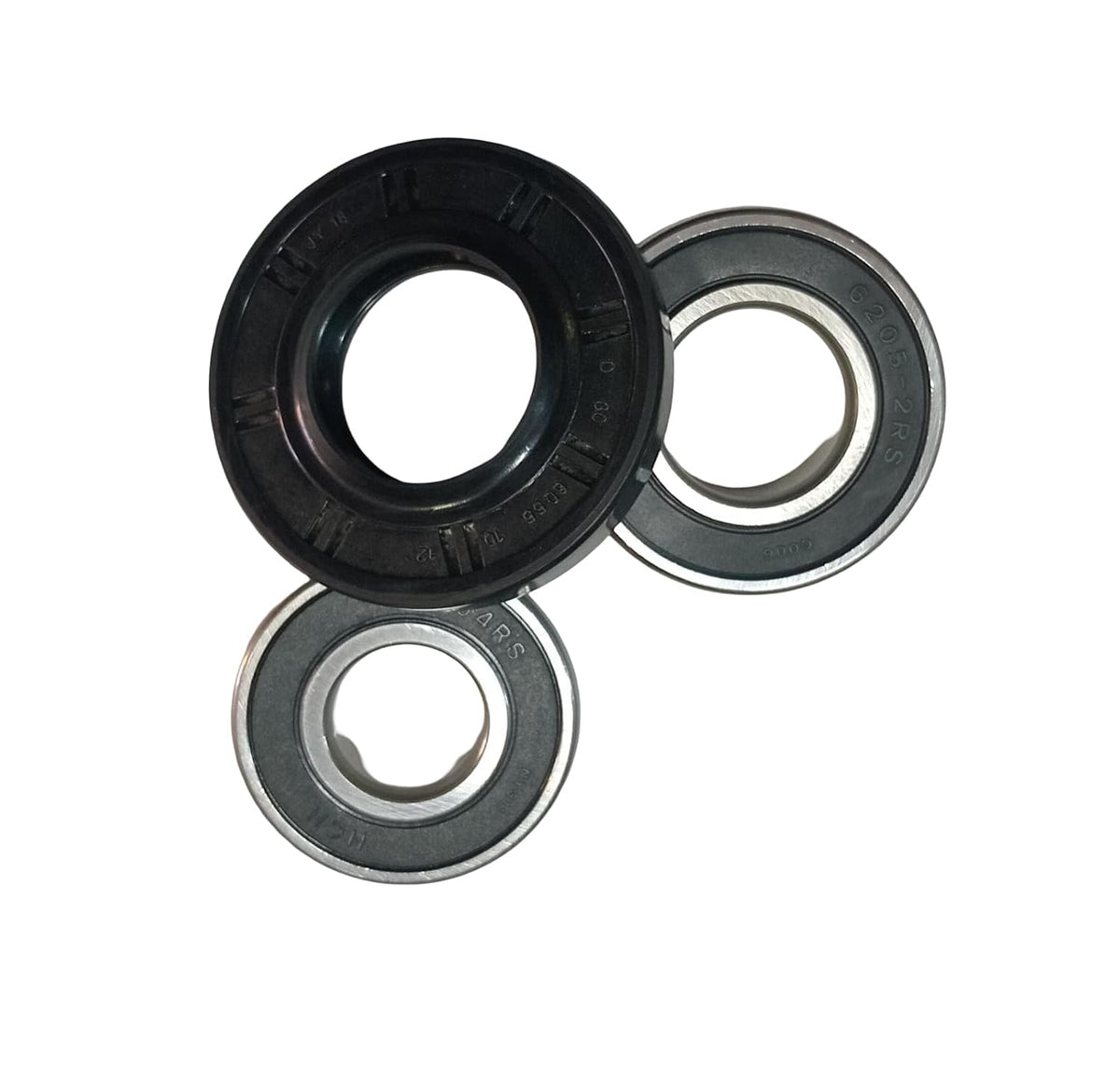 Spares Oil Seal Kit for Samsung Washing Machine, 5.5 to 6kg, Seal 25-50.5-10/12, with Bearings 6203 and 6204 (5.5KG) BS1116