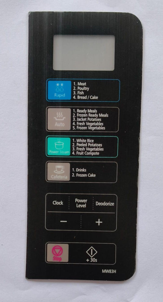 BUY SPARES Membrane Keypad Compatible with Samsung MW83H Microwave Oven, Black BS1145