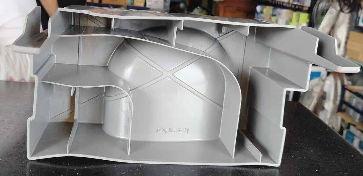 BUY SPARES Refrigerator Compressor Drip Tray, Grey, compatible with L.G.E, Part Code MJS64072501, 28.5 x 19 cm.Hole to Hole 27 cm BS1254