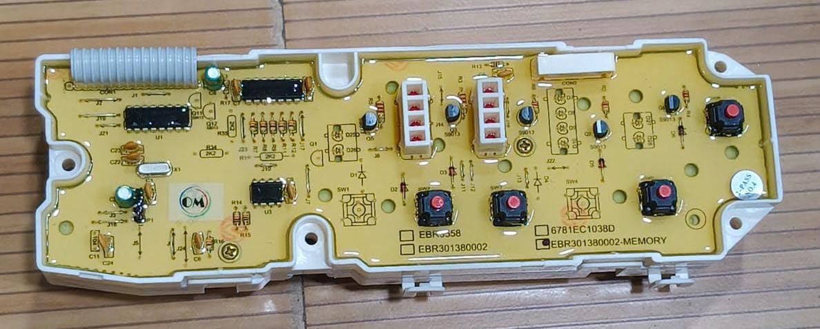 BUY SPARES L.G.E Top Load Washing Machine PCB Control Board, 4 Button, Model EBR301380002, Replacement Part.Match Before Buying. BS1391