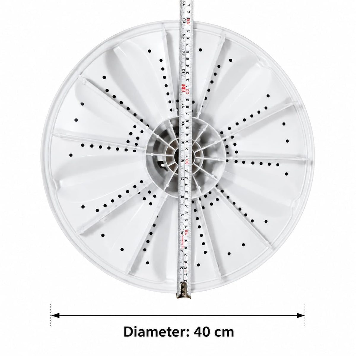BUY SPARES Washing Machine Pulsator Compatible with Panasonic Lloyd 10 Kg Washing Machine, White, 40 cm Diameter, Round Knurling Shaft BS1269