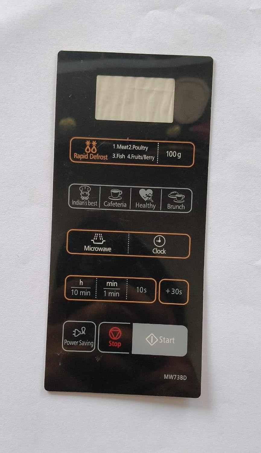 BUY SPARES Microwave Oven Touch Keypad Compatible with Samsung MW73BD, Black, Small BS1134