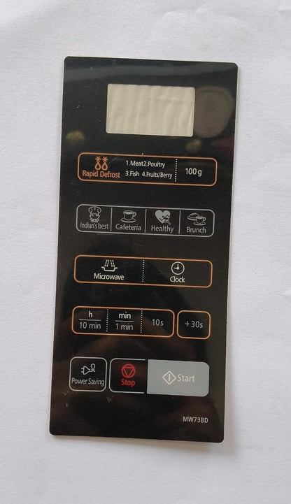 BUY SPARES Microwave Oven Touch Keypad Compatible with Samsung MW73BD, Black, Small BS1134
