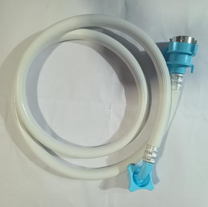 BUY SPARES Inlet Pipe for Fully Automatic Washing Machine, 1.5 Metre Length, with Blue Connectors BS1359