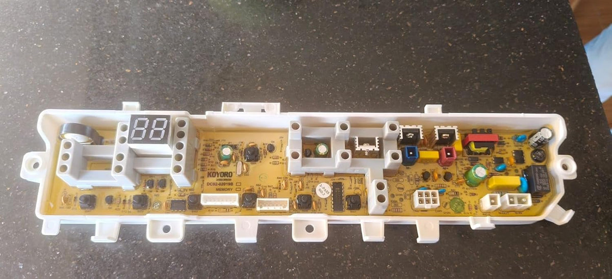 Washing Machine PCB Motherboard 7-Button Control Board | Replacement Main PCB | Includes Free Pressure Sensor | Compatible with S.a.m.s.u.n.g Top Load 7 Button Models BS1440