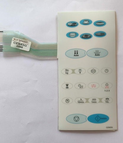 Buy Spares Microwave Oven Touchpad Compatible with LG CE945G, Replacement Control Panel Membrane BS1141