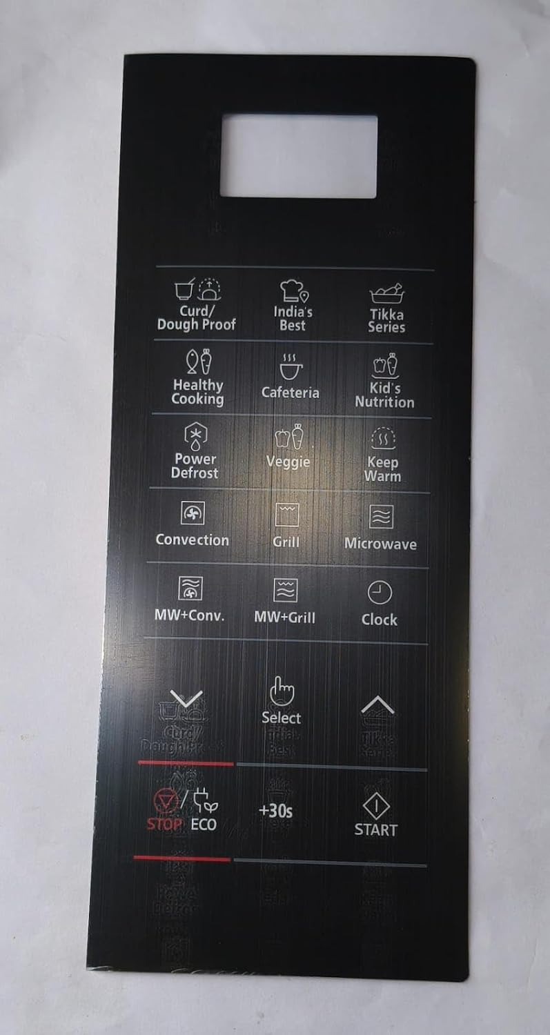 Buy Spares Microwave Oven Touch Pad Compatible with Samsung CE76JD, CE77JD, Black BS1237