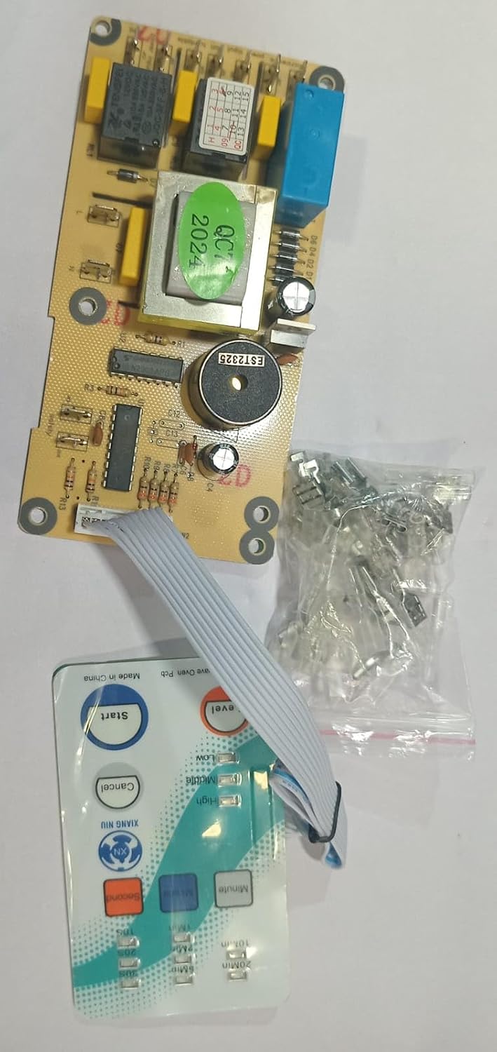 BUY SPARES Universal Microwave Oven Common PCB Control Board, with Membrane Keypad Panel, Model XN0172 BS1193