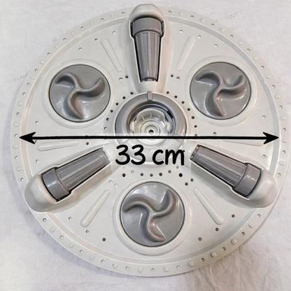 BUY SPARES Washing Machine Pulsator Compatible with G.o.d.r.e.j, 3 Roller and 3 Flower, Round Shaft, 33 cm BS1194