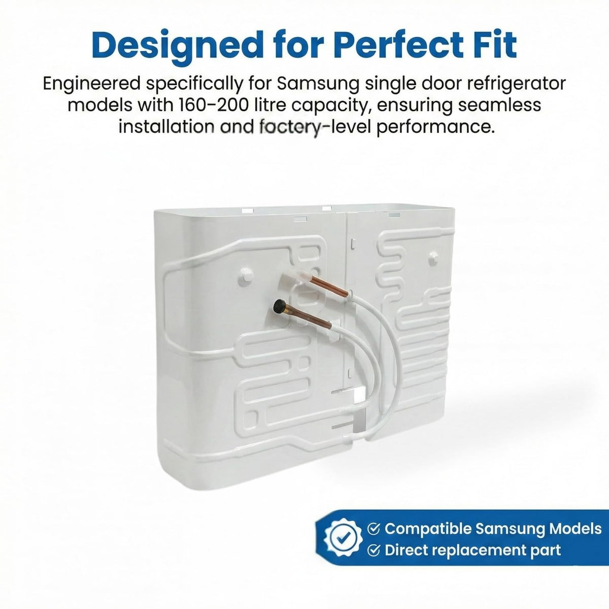 BUY SPARES Refrigerator Evaporator Freezer Coil for Single Door Models compatible for S.a.m.s.u.n.g, 160-200 Ltr, Efficient Cooling Replacement Part BS1003