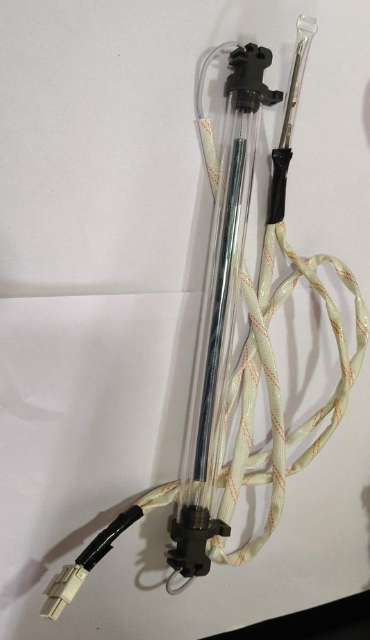 BUY SPARES Refrigerator Defrost Heater compatible with H.A.I.E.R, 12 Inch, Transparent, with Connector and fuse, Corded Electric BS1227