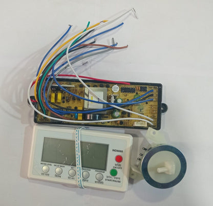 BUY SPARES Universal PCB Control Board for Top Load Washing Machine, IND6688, with LCD Display Panel and Inlet Valve BS1402