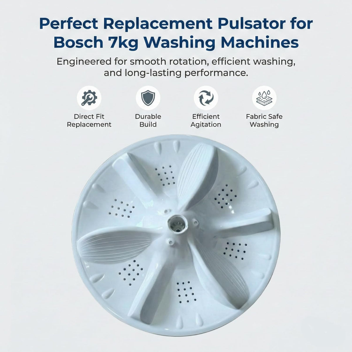 Washing Machine Pulsator Compatible with B.o.s.c.h 7kg Models, Durable Replacement Part for Efficient Wash Performance BS1321