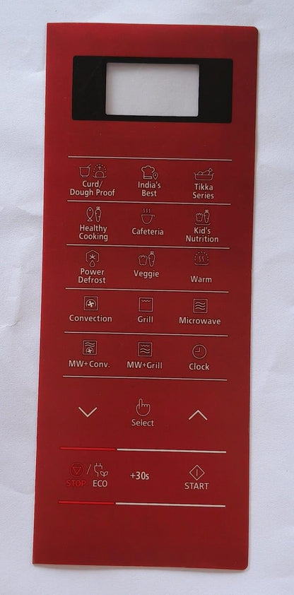 BUY SPARES Microwave Oven Touch Pad, Red, Compatible with Samsung CE76JD, CE77JD BS1346