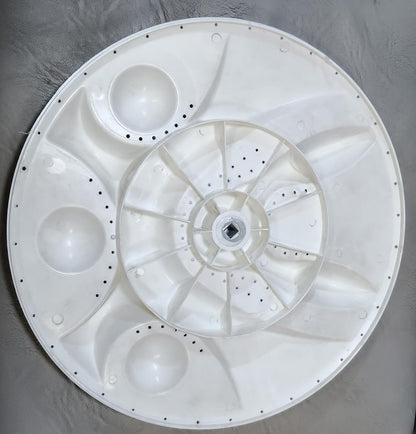 BUY SPARES Washing Machine Pulsator, White, Plastic, 34.5 cm, Square Shaft, compatible with Godrej GD-6201/6203/6204, Panasonic NA-W65E5ARB BS1210