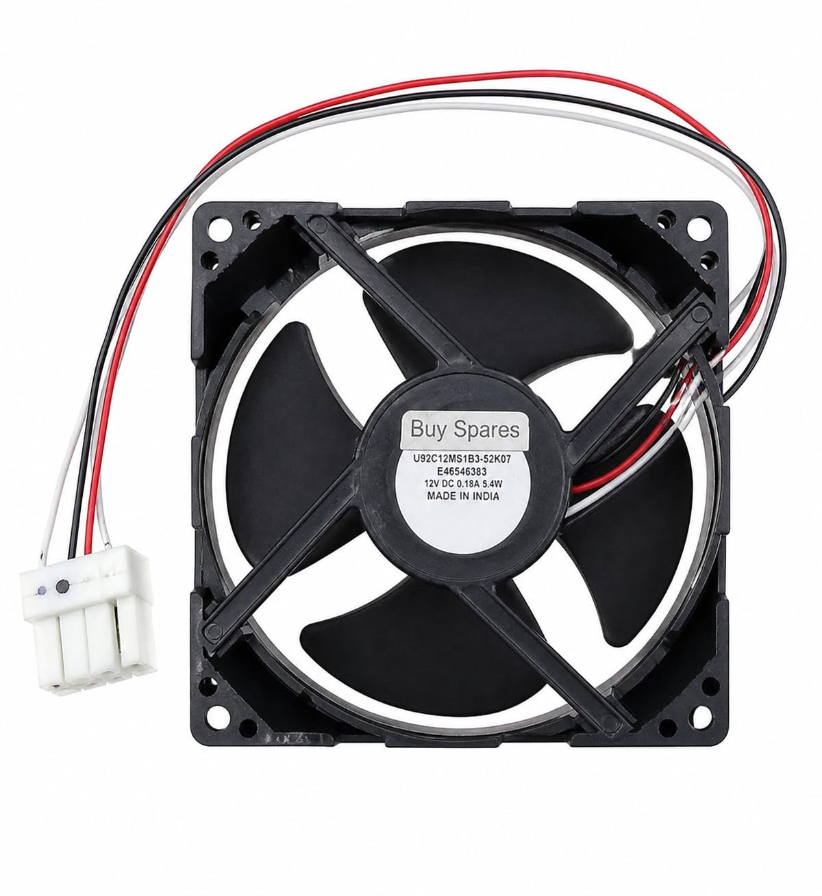 Brushless Cooling Fan, DC 12V, 3-Wire Connector, Replacement for Computer, Power Supply and Electronic Devices BS1356