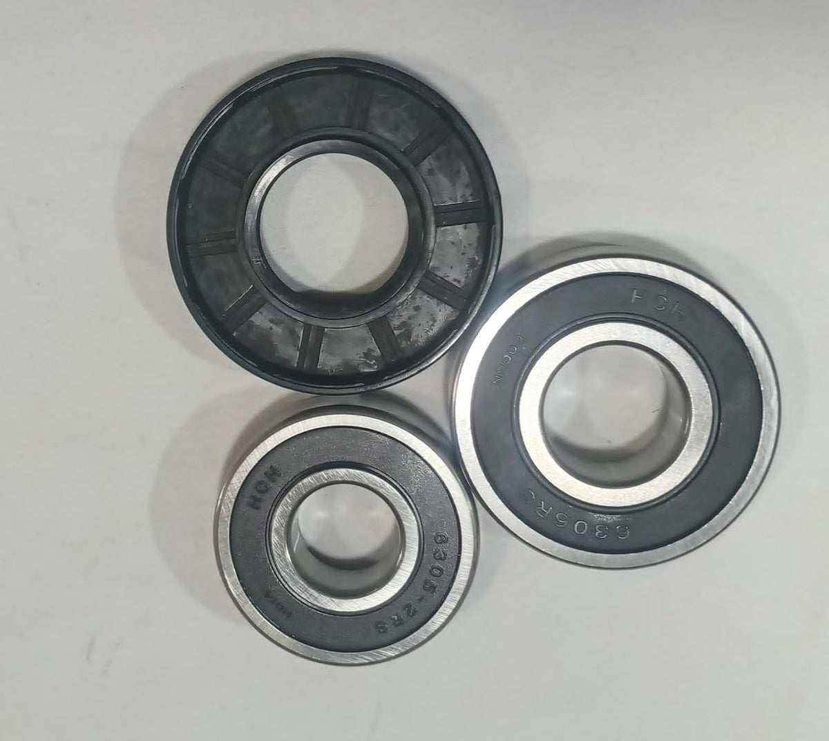 BUY SPARES Washing Machine Bearing and Oil Seal Kit compatible with LG 5.5 kg to 7 kg, Includes 6206 and 6205 Bearing, Seal 37-66-9.5 (8 KG) BS1046
