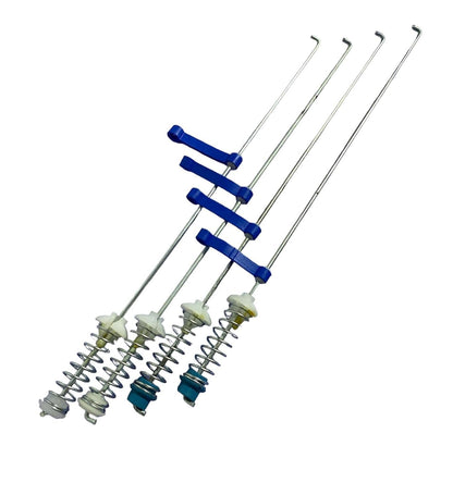BUY SPARES Top Load Fully-Automatic Washing Machine Suspension Rods, Set of 4, 20-Inch L2 Rods, Compatible with w.h.ir.l.p.o.o.l Blue/Green Rubber Bushes, for 6kg and 7kg Models BS1192