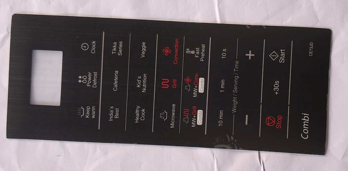 BUY SPARES Microwave Oven Touch Keypad, Black, Compatible with Samsung CE73JD BS1242
