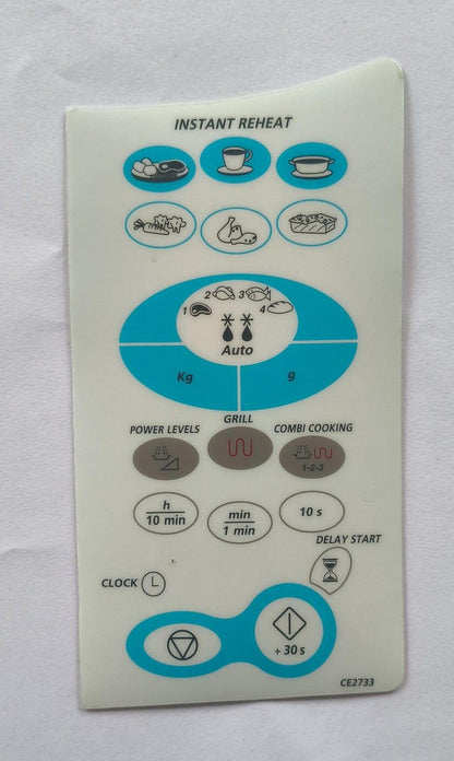 BUY SPARES Microwave Oven Membrane Keypad Compatible with LG CE2733, Replacement Control Panel Pad BS1106