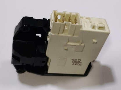 Buy Spares Washing Machine Door Lock Compatible with L.G.E Front Load Washing Machine, 4 Pin, Black and White BS1166