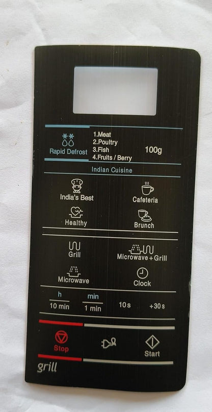 BUY SPARES Microwave Oven Membrane Keypad Panel Compatible with Samsung GW732KD, Grill and Rapid Defrost Functions BS1201