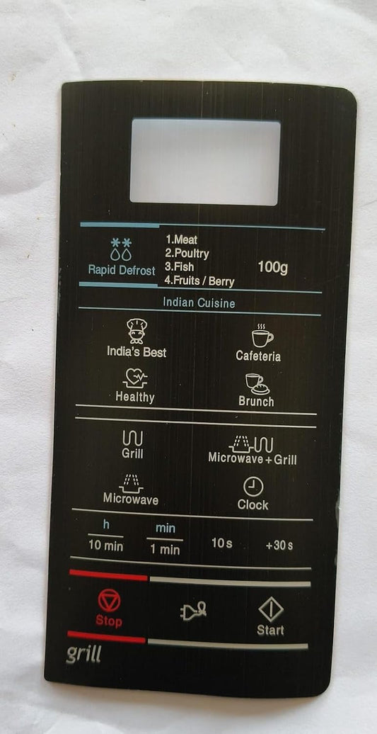 BUY SPARES Microwave Oven Membrane Keypad Panel Compatible with Samsung GW732KD, Grill and Rapid Defrost Functions BS1201