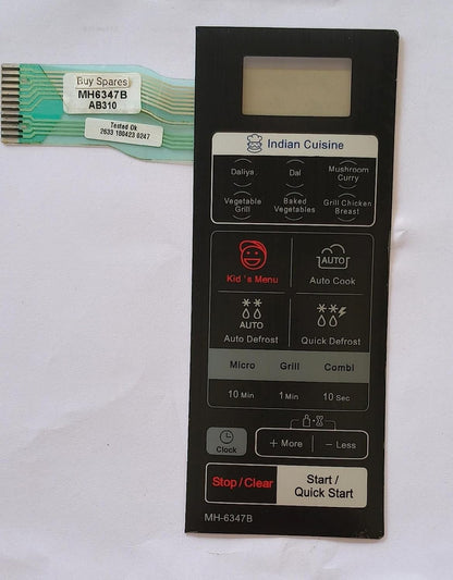 Buy Spares Microwave Oven Touchpad Keypad Compatible with Samsung MH6347B, Membrane Control Panel BS1013