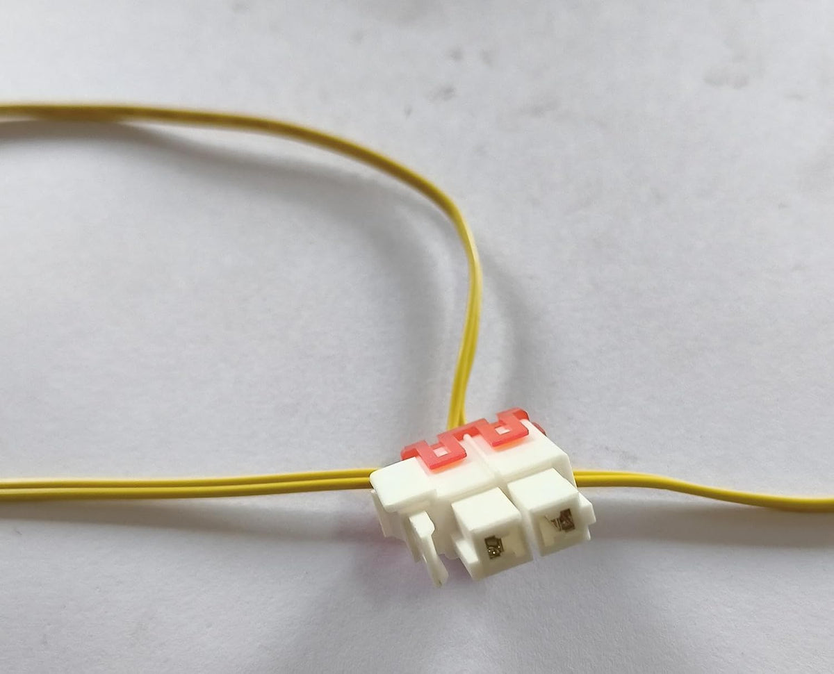 BUY SPARES Refrigerator Temperature Sensor compatible with Samsung, 2 Pin Yellow Wire Connector BS1156