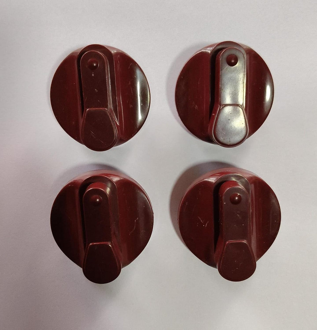 Buy Spares Semi Automatic Washing Machine Knob Compatible with G.o.d.r.e.j, Maroon, Pack of 4 BS1144