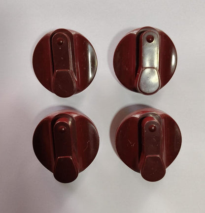Buy Spares Semi Automatic Washing Machine Knob Compatible with G.o.d.r.e.j, Maroon, Pack of 4 BS1144