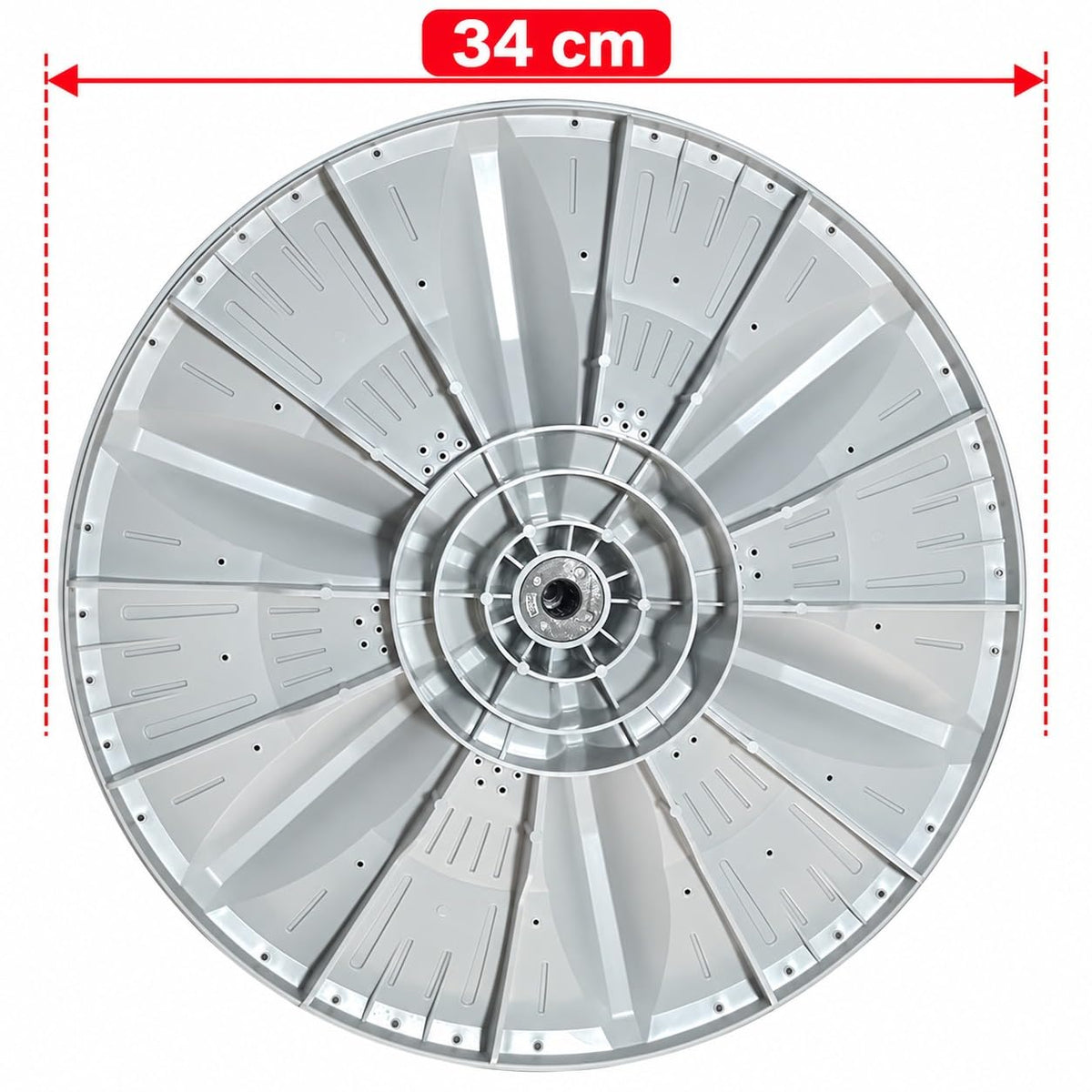 BUY SPARES Washing Machine Pulsator Compatible with LG, Replacement Spare Part, White, Semi Automatic BS1229