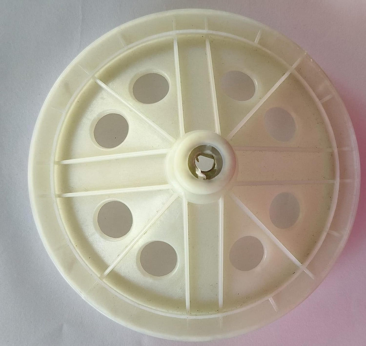 BUY SPARES Washing Machine Pulley Compatible with Whirlpool Semi Automatic Washing Machines, White, 18 cm Diameter BS1302