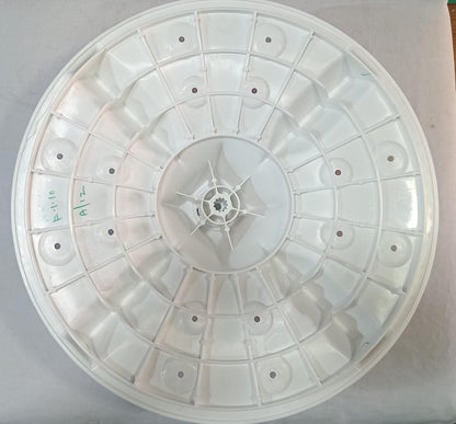 Buy spares Washing Machine Pulsator Compatible with Whirlpool, Round Shaft, 34 cm, White BS1411