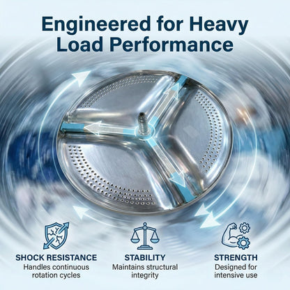 BUY SPARES Stainless Steel Washing Machine Drum Spider Compatible for I.F.B.E 6.5kg Front Load Models, Durable Replacement Hub,6205 & 6204 bearing Size I.F.B.E Ultra ( DIVA AQUA SX RPM 800) BS1082