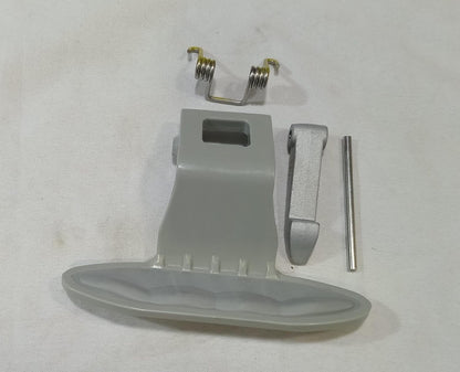 BUY SPARES Washing Machine Door Handle Replacement Kit, Grey, 7 cm x 10 cm, Compatible with LG, Includes Hinge, Spring, and Pin BS1230