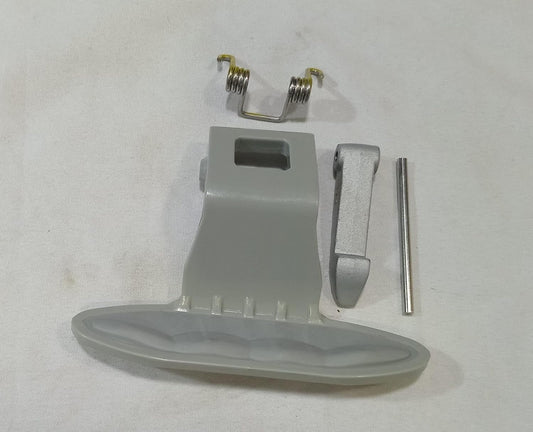 BUY SPARES Washing Machine Door Handle Replacement Kit, Grey, 7 cm x 10 cm, Compatible with LG, Includes Hinge, Spring, and Pin BS1230