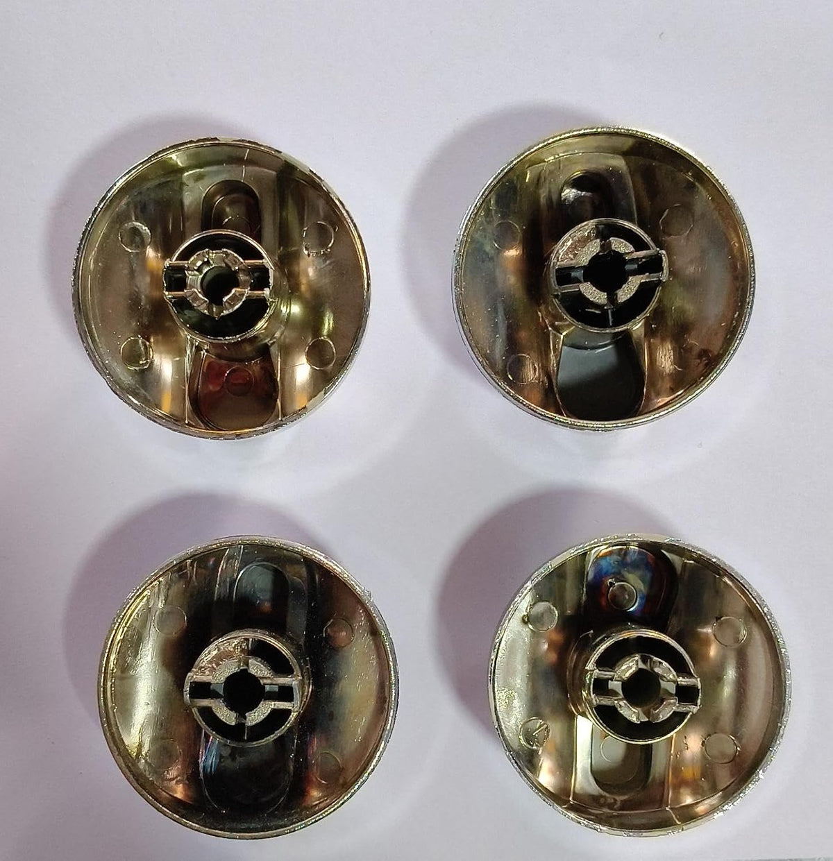 Buy Spares Semi Automatic Washing Machine Knob Compatible with G.o.d.r.e.j, Silver, Pack of 4 BS1183