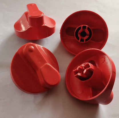 Buy Spares Washing Machine Knob Compatible with G.o.d.r.e.j Semi Automatic Washing Machine, Red, Pack of 4 BS1362