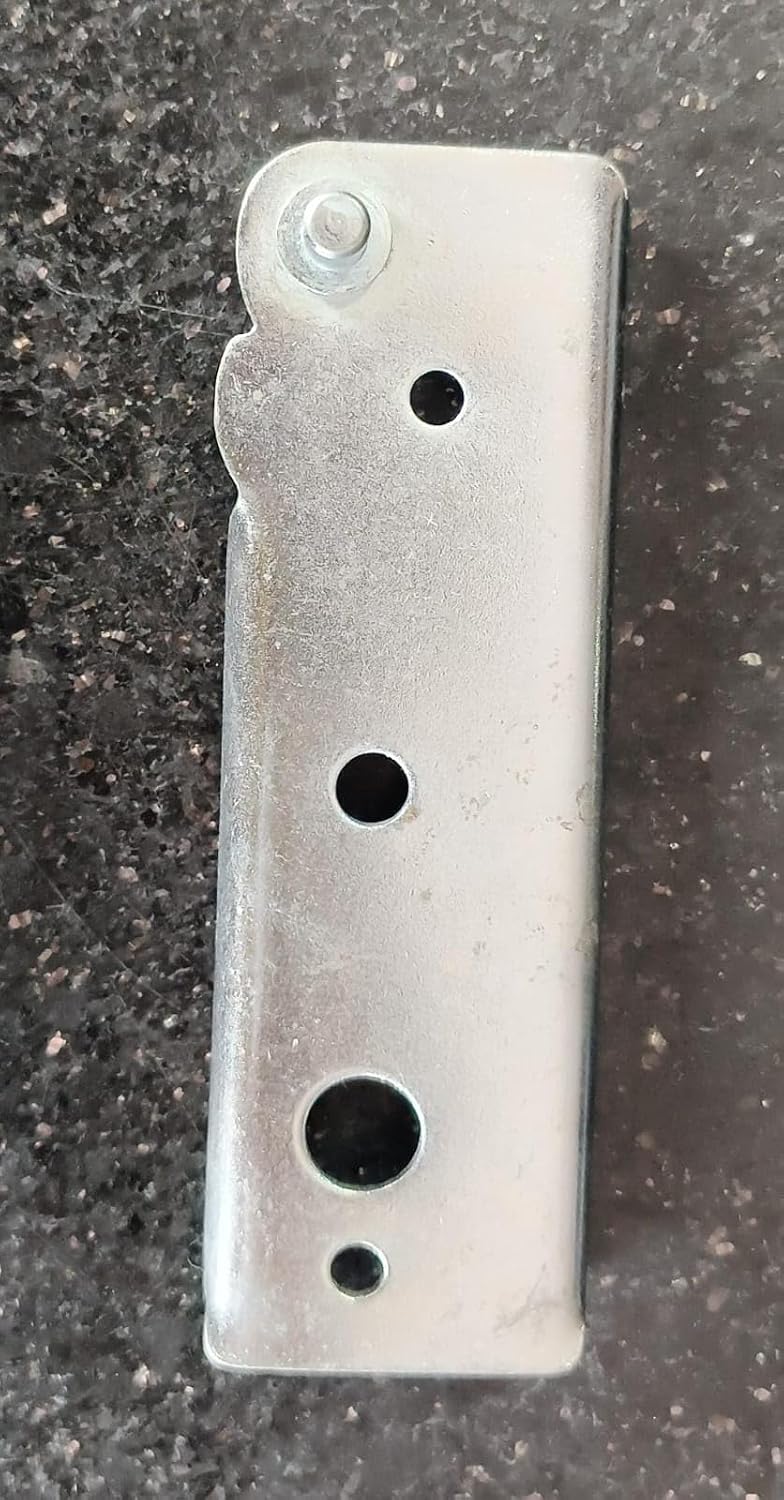 BUY SPARES Steel Refrigerator Door Hinge Compatible with Samsung, Zinc Plated, Silver, 13.5x4 cm, 1 Piece BS1259