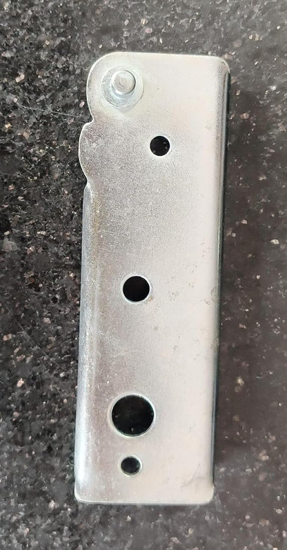 BUY SPARES Steel Refrigerator Door Hinge Compatible with Samsung, Zinc Plated, Silver, 13.5x4 cm, 1 Piece BS1259