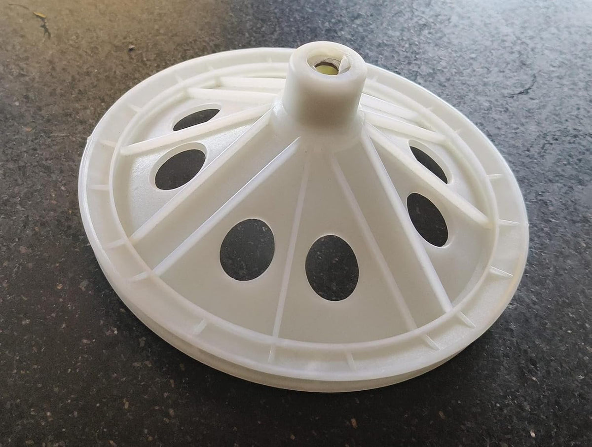 BUY SPARES Washing Machine Pulley Compatible with Whirlpool Semi Automatic Washing Machines, White, 18 cm Diameter BS1302